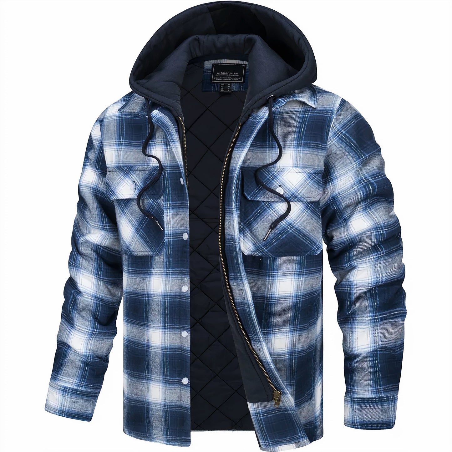 Anthony | Checkered jacket with zipper closure