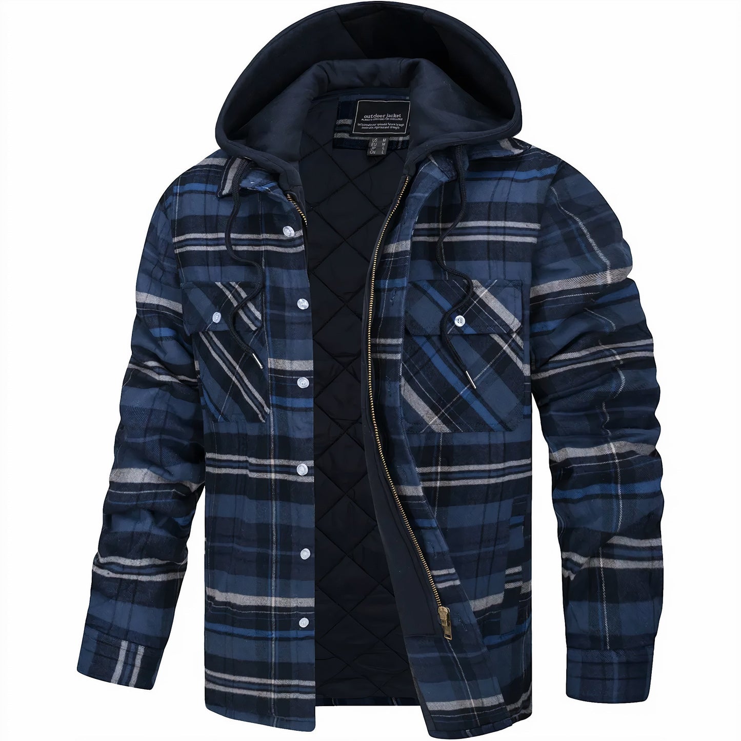 Anthony | Checkered jacket with zipper closure