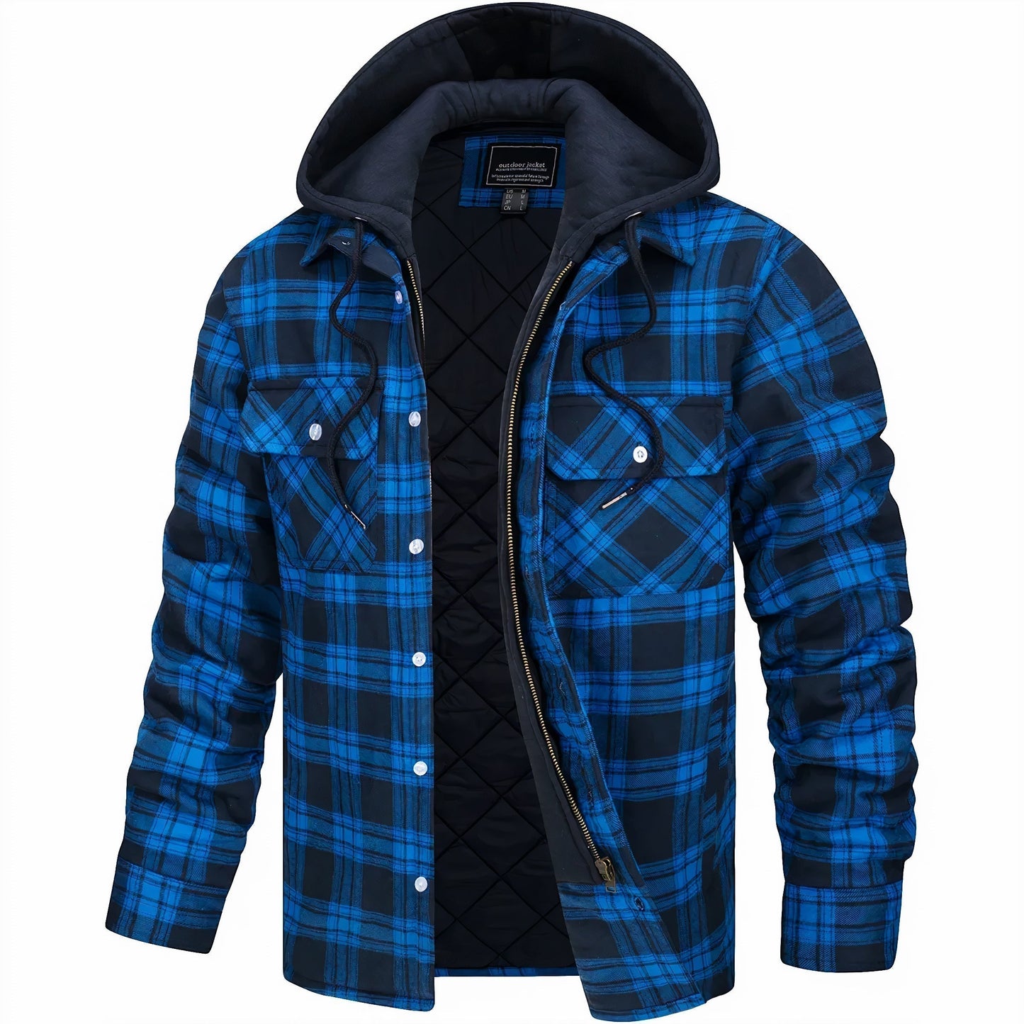 Anthony | Checkered jacket with zipper closure