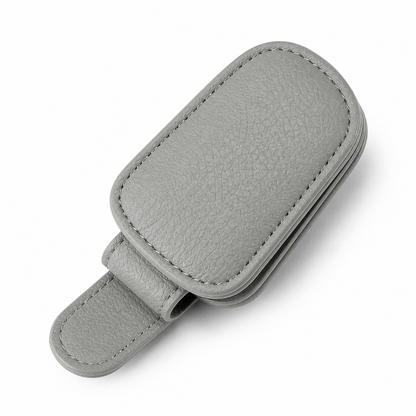 Magnetic Leather Car Sunglass Clip