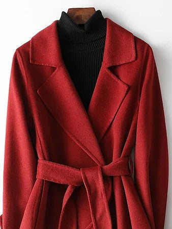 Virginia Womens Belted Wrap Coat