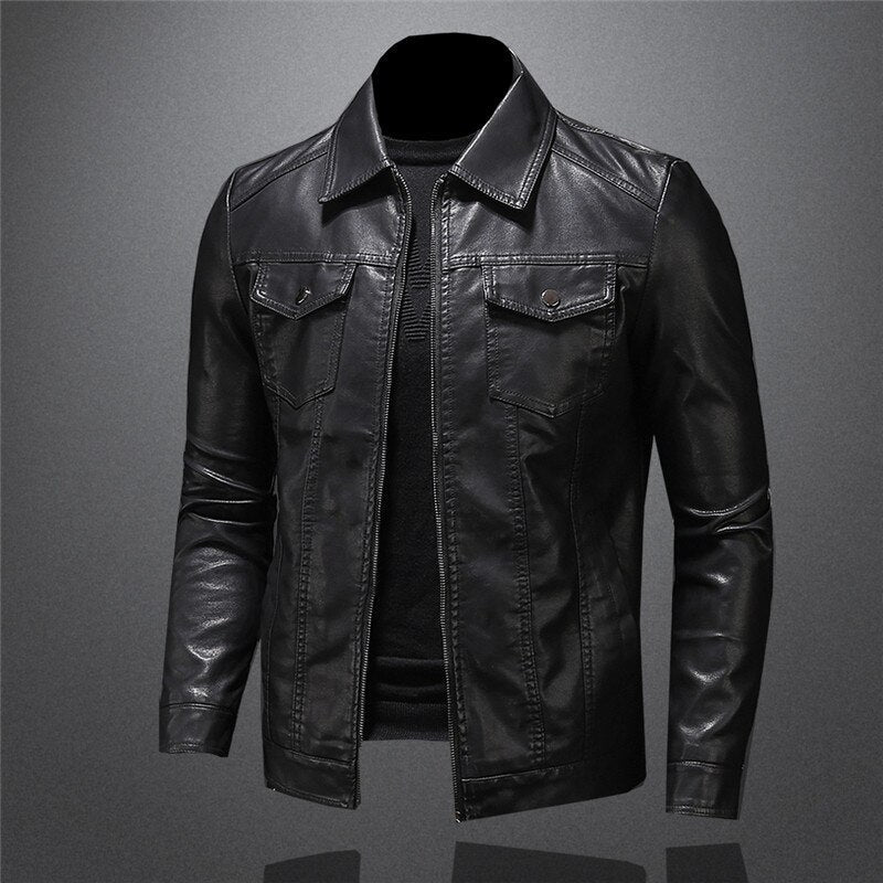 Donald | Classic Leather Jacket for Men